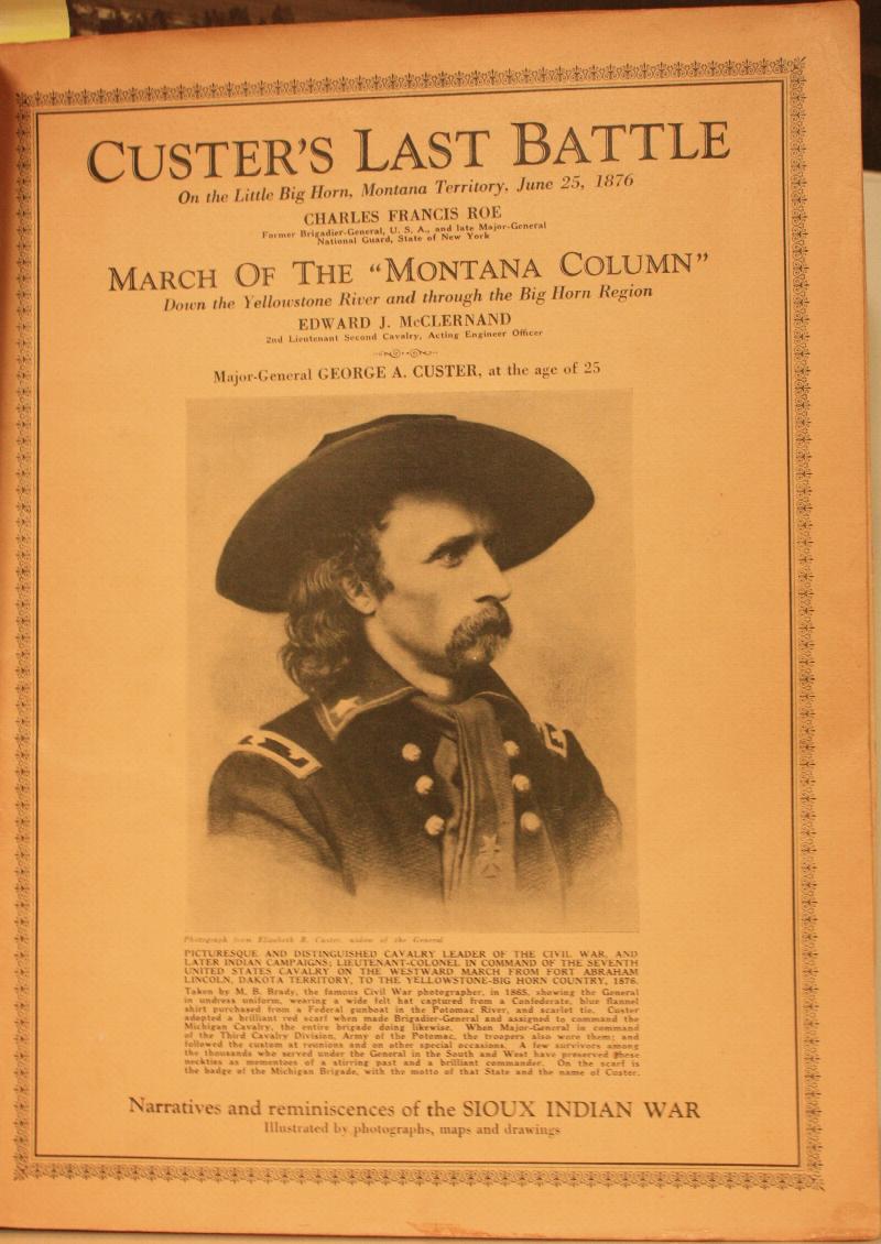 Custers Last Battle On The Little Big Horn Montana Territory June 25